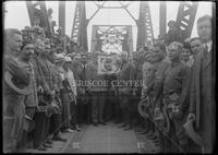 General Venustiano Carranza, Colonel A.P. Blocksom, et.al., meeting on International Bridge, November 30, 1915