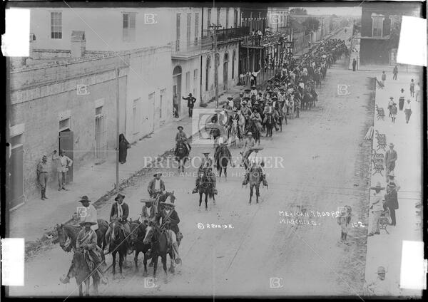 Mexican troops marching