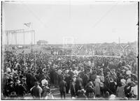 Agricultural fair, stage and crowd