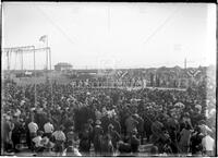 Agricultural fair, stage and crowd