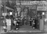 Agricultural fair, display of Sharples Cream Separators, San Benito, Texas