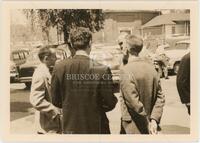 Photograph of Arthur Grad, John Wehausen, Floyd, and Spencer