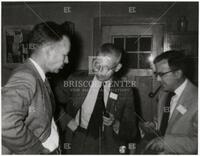 Photograph of A. Everett Pitcher and 2 unid men