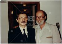 Photograph of Ciprian Foias (left) and Paul Halmos