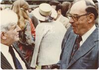 Photograph of Ian Sneddon (right) and John Bardeen