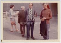 Photograph of Wendy Robertson, Arthur Erdélyi, Wilhelmus Luxemburg and Adriaan Zaanen, July1972