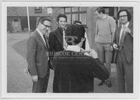 Photograph of Hanter, Borwein, Michael Beetham, Frank Harary, August 1972