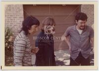 Photograph of Batya Fisher, Gillian Moran, and Edward Fisher, July 1972