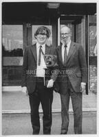 Photograph of Dave Williams and Paul Halmos, May 1973