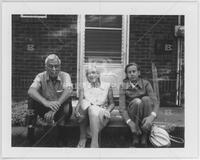 Photograph of Joseph Doob, Elsie Doob and Virginia Halmos, June 1973
