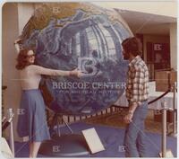 Photograph of Chris Krieger and William Abikoff, August 1975