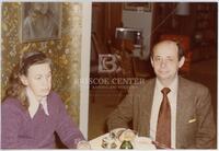 Photograph of Virginia Halmos and Israel Gohberg, 6 December, 1975