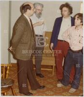 Photograph of Israel Gohberg, Mahlon Day, Berkson and Leonard Dor, 6 December, 1975