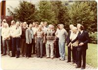 Photograph of a group attending Oberwolfach seminar, August 1980