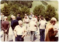 Photograph of a group attending Oberwolfach seminar, August 1980
