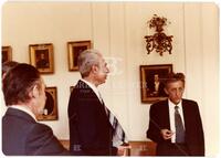 Photograph of unidentified people during a conference in Budapest, Hungary, August 1980