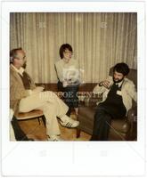 Photograph of Charles McGibbon, Becky Treiman and Gregory Constantine, October 1980