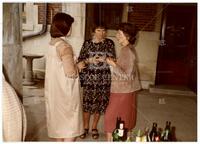 Photograph of Ellen Heiser, Julia Robinson and Barbara Janson, May 1983