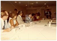 Photograph of the meeting of the American Mathematical Society's Board of Governers, August 1983