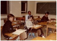 Photograph of Thomas Roberts, Chris Vuille, Norma Elias and Chen-yee Xu, November 1983