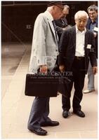 Photograph of William F. Donoghue and Shizuo Kakutani, June 1985