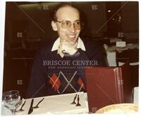 Photograph of an unidentified mathematician in Australia, July 1989