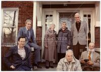 Photograph of Mathematicians at Joe Doob's porch, March 1990