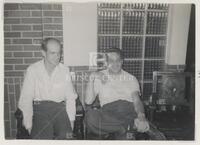Photograph of Ernst Straus (left) and Warren Ambrose (right)