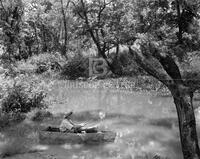 Boy fishing, no. 04580-4; 1997 calendar cover negatives