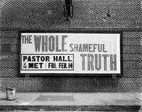 Pastor Hall billboard, no. 5063; Metro Theater
