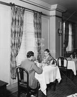 [Couple at hotel restaurant], no. 2140; Hotels