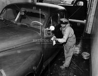 [Gas station attendant], no. 6388; Gas stations-Texaco