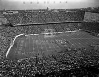 Football game at Rice Stadium; Schools-Rice-campus