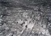 Aerial of downtown Houston; Aerials-1950s