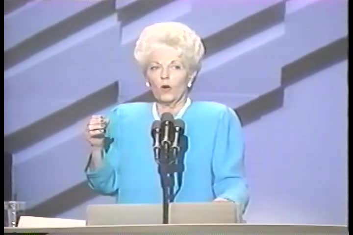 Ann Richards Keynote Address / July 18, 1988 / Democratic Convention; Ann Richards Keynote Address / July 18, 1988 / Democratic Convention