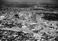 Aerial of Houston Medical Center; aerials 1960's