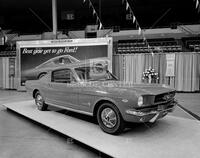 1965 Ford auto show in Sam Houston Coliseum; auto