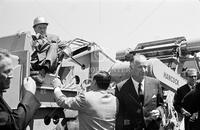 Bob Hope at ground-breaking in Sharpstown; Celebrities