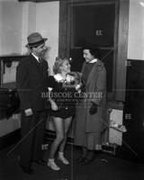 Backstage with Hutton [Hulton?] and child performer, no. 1083; celebrities