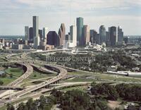 Houston skyline from north, no. 48898; Aerials-1980s