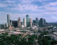 Houston skyline from north, no. 48898; Aerials-1980s