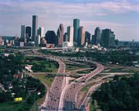 Houston skyline from north, no. 48898; Aerials-1980s