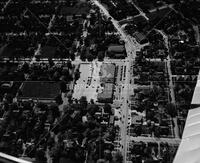 Aerials of Tower Theater area; aerials, misc.