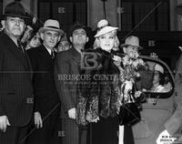 Mae West, arrival at Union Station, no. 3601; Celebrities