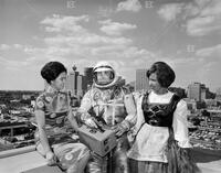 Astronauts at airport for Rankin, Aylin Advertising