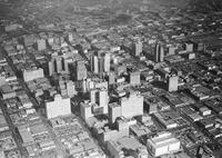 Houston downtown skyline, no. 24239; Aerials-1950s
