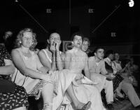 Photograph of crowd attending performance by Elvis Presley