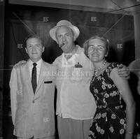 Photograph of Colonel Tom Parker with unidentified couple