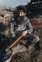 Ed Presnell and his handmade dulcimer