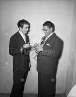 Dizzy Gillespie backstage at Philharmonics Club